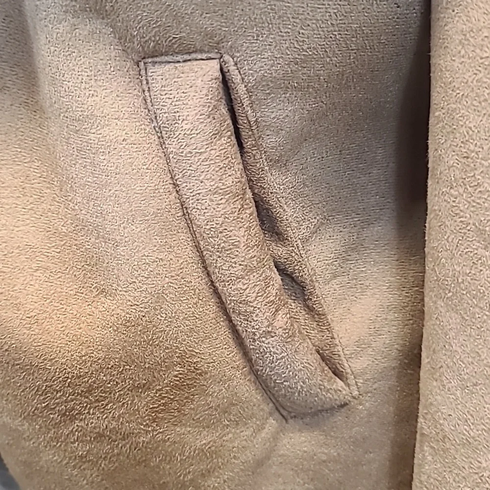 Me Jane Suede Faux Fur Coat - Picture 4 of 7